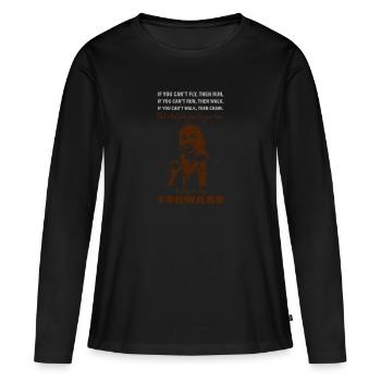 Luther, jour de Luther mlk, Martin Luther King - T-shirt manches longues Premium bio Femme - noir - Devant - Julia (174cm)
