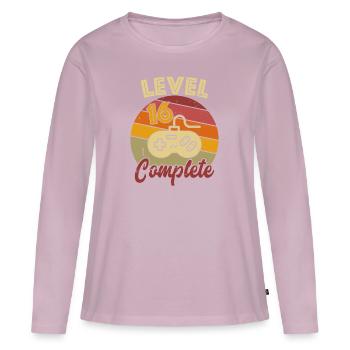 16 Geburtstag Level 16 Complete Gamer Geschenk - Frauen Premium Bio Langarmshirt - Altrosa - Vorne - Julia (174cm)
