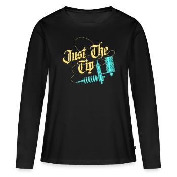 Just The Tip Tattoo Tätowierung Geschenk - Frauen Premium Bio Langarmshirt - Schwarz - Vorne - Julia (174cm)