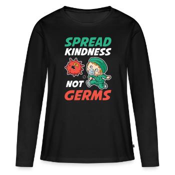 Spread Kindness Krankenschwester Geschenk - Frauen Premium Bio Langarmshirt - Schwarz - Vorne - Julia (174cm)