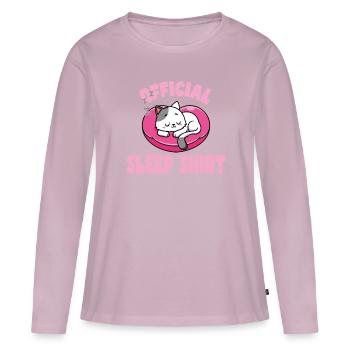 Good night - Women's Premium Organic Long Sleeve Shirt - dusky pink - Front - Julia (174cm)