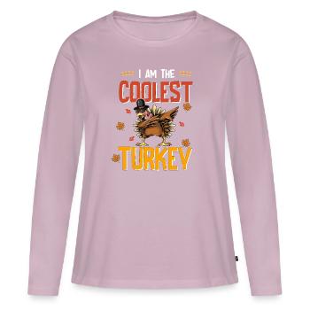 Get ready for Thanksgiving - Women's Premium Organic Long Sleeve Shirt - dusky pink - Front - Julia (174cm)