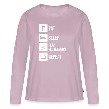 Flugelhorn Flugelhorn player Flugelhorn player - Women's Premium Organic Long Sleeve Shirt - dusky pink - Front - Julia (174cm)