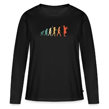 Cornemuse Cornemuse Cornemuse - T-shirt manches longues Premium bio Femme - noir - Devant - Julia (174cm)