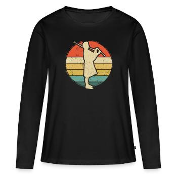 Cornemuse Cornemuse Cornemuse - T-shirt manches longues Premium bio Femme - noir - Devant - Julia (174cm)