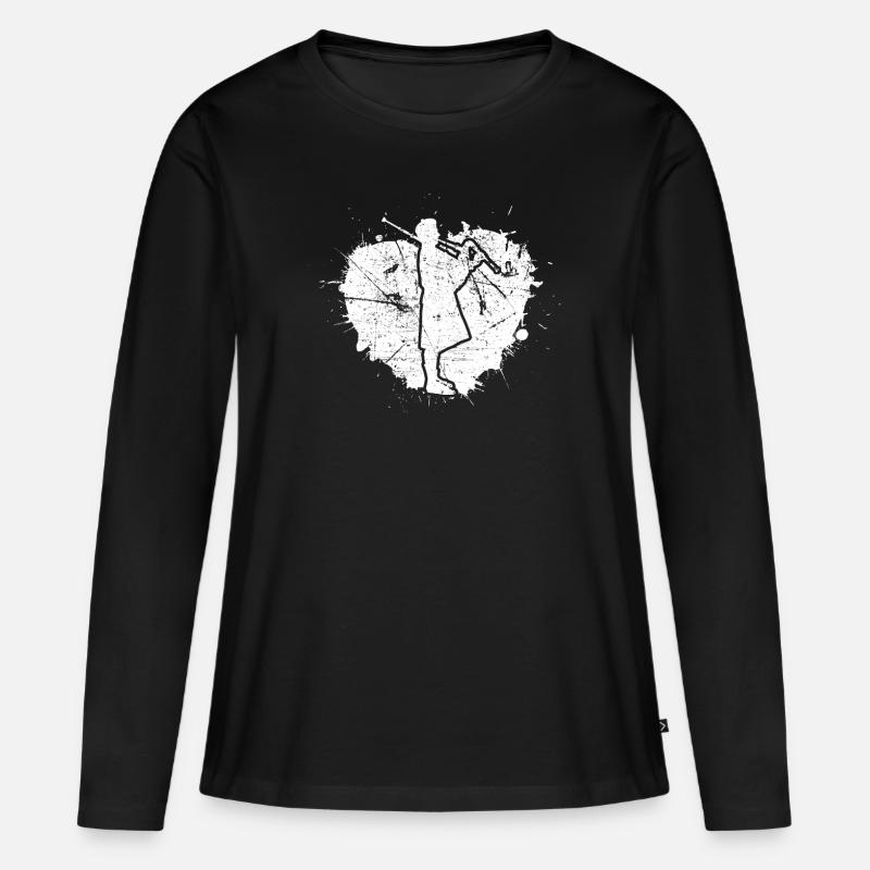 Cornemuse Cornemuse Cornemuse - T-shirt manches longues Premium bio Femme - noir