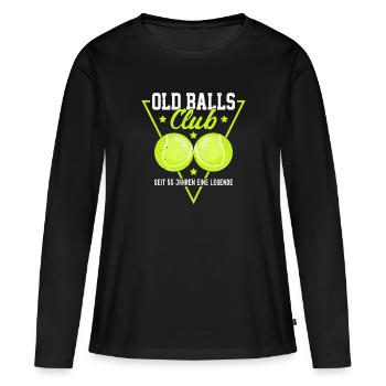 Old Balls Club - Seit 55 Jahren eine Legende - Frauen Premium Bio Langarmshirt - Schwarz - Vorne - Julia (174cm)