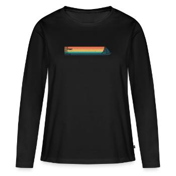 J’en ai assez de faire de la voile Voilier Skipper - T-shirt manches longues Premium bio Femme - noir - Devant - Julia (174cm)