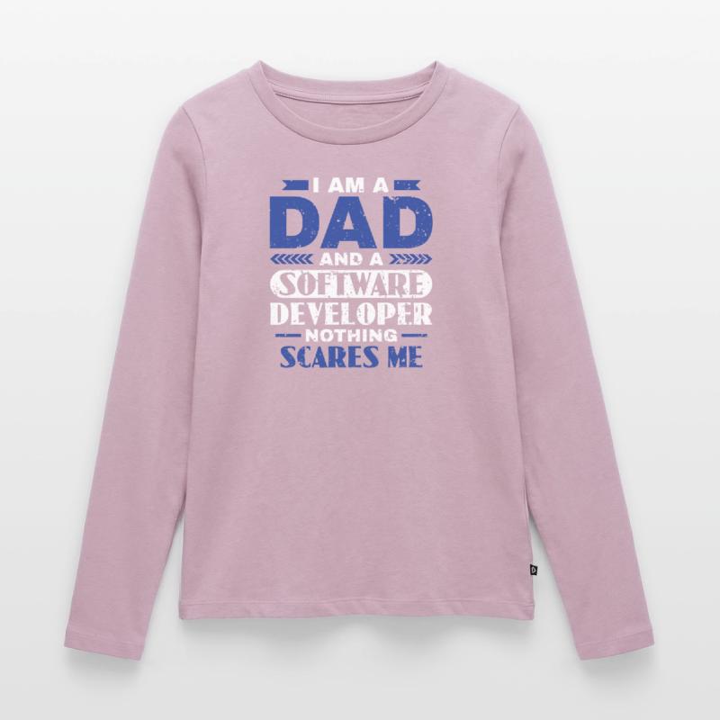 Software Developer Dad - Software Programmierer Frauen Premium Bio Langarmshirt