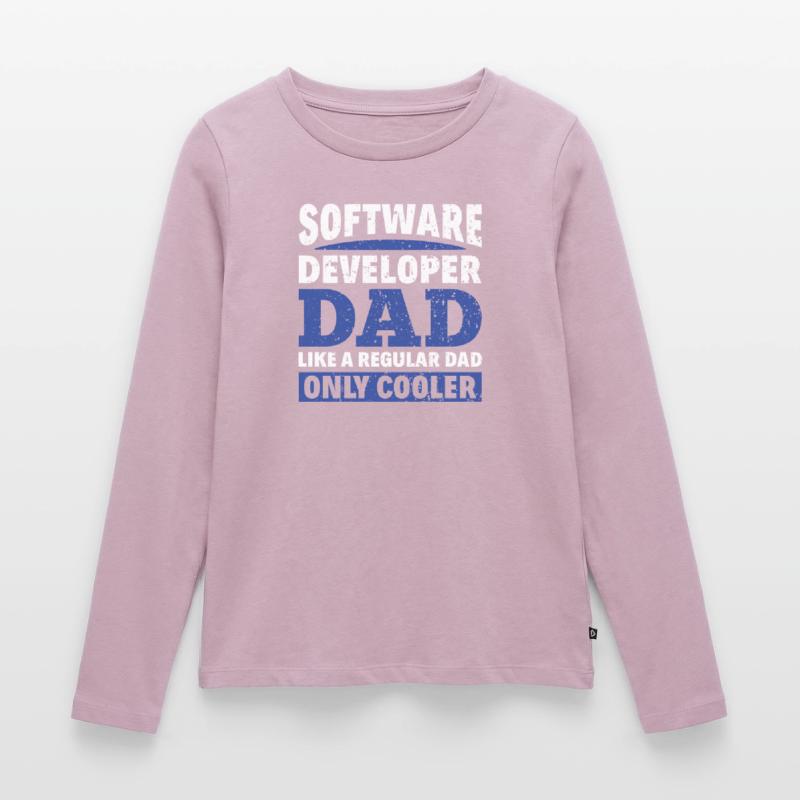 Software Developer Dad - Software Programmierer Frauen Premium Bio Langarmshirt