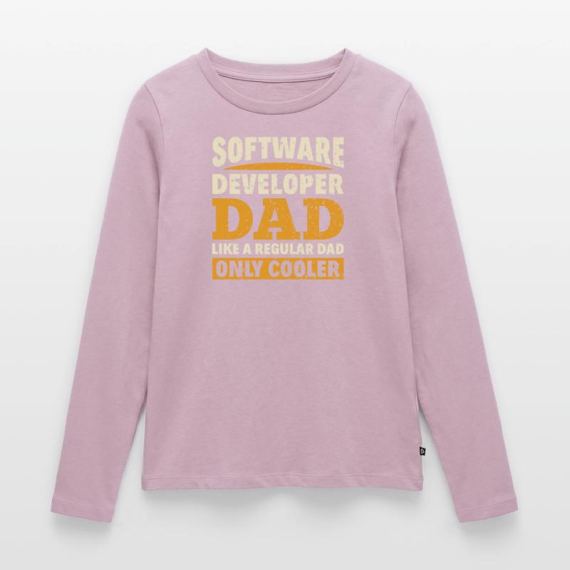 Software Developer Dad - Software Programmierer Frauen Premium Bio Langarmshirt
