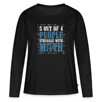 Software Developer Dad - Software Programmierer - Frauen Premium Bio Langarmshirt - Schwarz - Vorne - Julia (174cm)