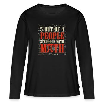 Software Developer Dad - Software Programmierer - Frauen Premium Bio Langarmshirt - Schwarz - Vorne - Julia (174cm)