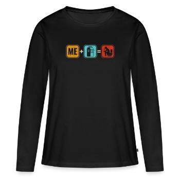 Milk lactose intolerance intolerance milk - Women's Premium Organic Long Sleeve Shirt - black - Front - Julia (174cm)