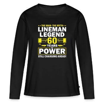 Lineman Legend - Celebrating 60 Years of Power! - Women's Premium Organic Long Sleeve Shirt - black - Front - Julia (174cm)