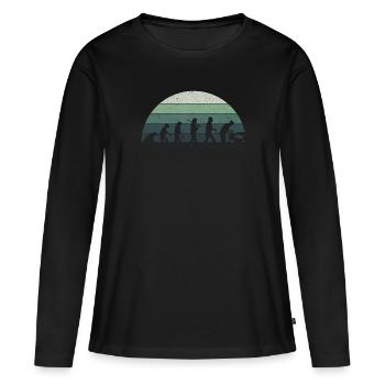 Retro Evolution Mechanic - Mechatronics Technician - Women's Premium Organic Long Sleeve Shirt - black - Front - Julia (174cm)