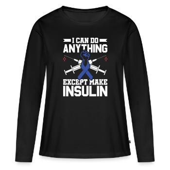 You're The Apple Juice To My Low Blood Sugar - - Women's Premium Organic Long Sleeve Shirt - black - Front - Julia (174cm)