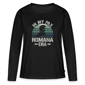 In My Pax Romana Era - Roman Empire - Women's Premium Organic Long Sleeve Shirt - black - Front - Julia (174cm)