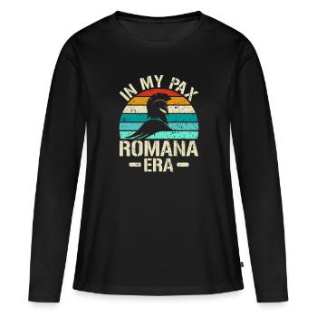 In My Pax Romana Era - Roman Empire - Women's Premium Organic Long Sleeve Shirt - black - Front - Julia (174cm)