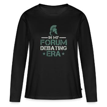 In my Forum Debating Era - Roman Empire - Women's Premium Organic Long Sleeve Shirt - black - Front - Julia (174cm)