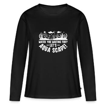 Let's Aqua Scape! - Aquascaping aquarium - Women's Premium Organic Long Sleeve Shirt - black - Front - Julia (174cm)