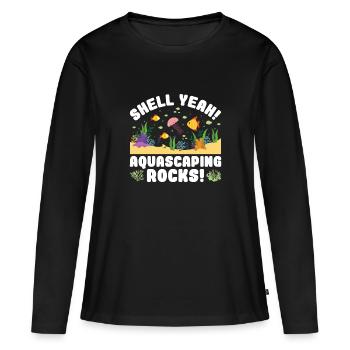 Aquascaping Rocks! - Aqua Scape Aquarium - Women's Premium Organic Long Sleeve Shirt - black - Front - Julia (174cm)