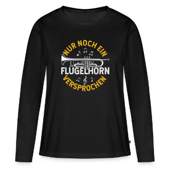 Bugle et Bugle n’est qu’un bugle - T-shirt manches longues Premium bio Femme - noir - Devant - Julia (174cm)