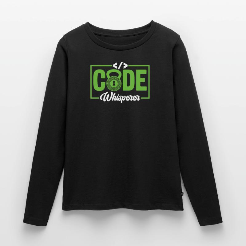 Code Whisperer - Ethical Hacker Cybersecurity Frauen Premium Bio Langarmshirt
