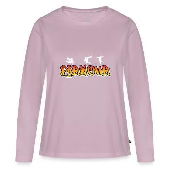 Parkour Freerunning Traceur - Frauen Premium Bio Langarmshirt - Altrosa - Vorne - Julia (174cm)