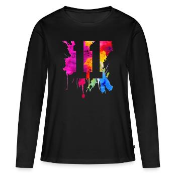 11 JAHRE 11. GEBURTSTAG - Frauen Premium Bio Langarmshirt - Schwarz - Vorne - Julia (174cm)