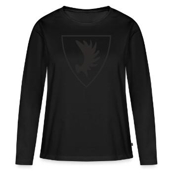 Armoiries de Koenigliches Ostpreussen Elchschaufel 1 - T-shirt manches longues Premium bio Femme - noir - Devant - Julia (174cm)