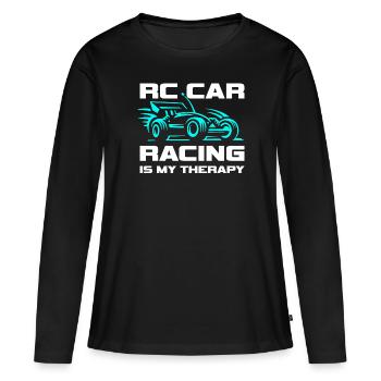 Conduire une voiture miniature est mon buggy radiocommandé - T-shirt manches longues Premium bio Femme - noir - Devant - Julia (174cm)