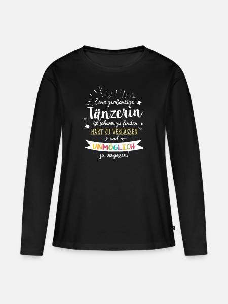 Großartige Tänzerin Spruch Abschied Geschenk - Frauen Premium Bio Langarmshirt - Schwarz