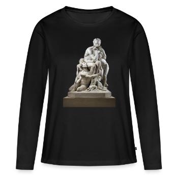 Ugolino et ses fils, statue en marbre, Jean-baptiste - T-shirt manches longues Premium bio Femme - noir - Devant - Julia (174cm)