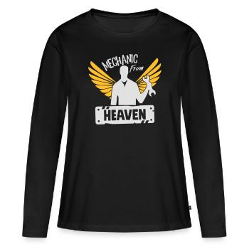 Mechanic From Heaven - Women's Premium Organic Long Sleeve Shirt - black - Front - Julia (174cm)