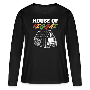 House of Reggae Musicians and Entertainers - Women's Premium Organic Long Sleeve Shirt - black - Front - Julia (174cm)