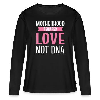Loving Mother Gentle and affectionate - Women's Premium Organic Long Sleeve Shirt - black - Front - Julia (174cm)
