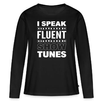 Broadway -Acteur musical ou interprète - T-shirt manches longues Premium bio Femme - noir - Devant - Julia (174cm)