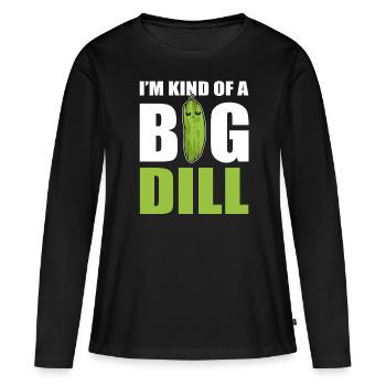 Je suis un peu un comédien de Big Dill - T-shirt manches longues Premium bio Femme - noir - Devant - Julia (174cm)