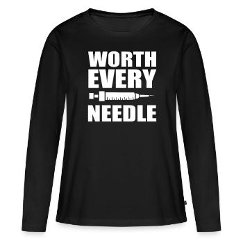 Unfruchtbarkeit Empowerment Endokrinologe - Frauen Premium Bio Langarmshirt - Schwarz - Vorne - Julia (174cm)