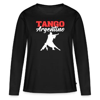 Tango Argentino Tango Tänzer - Frauen Premium Bio Langarmshirt - Schwarz - Vorne - Julia (174cm)