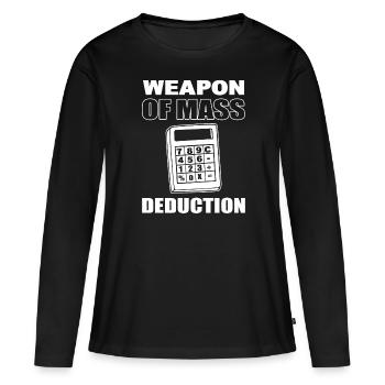 Lustige Buchhaltung Buchhalter - Frauen Premium Bio Langarmshirt - Schwarz - Vorne - Julia (174cm)