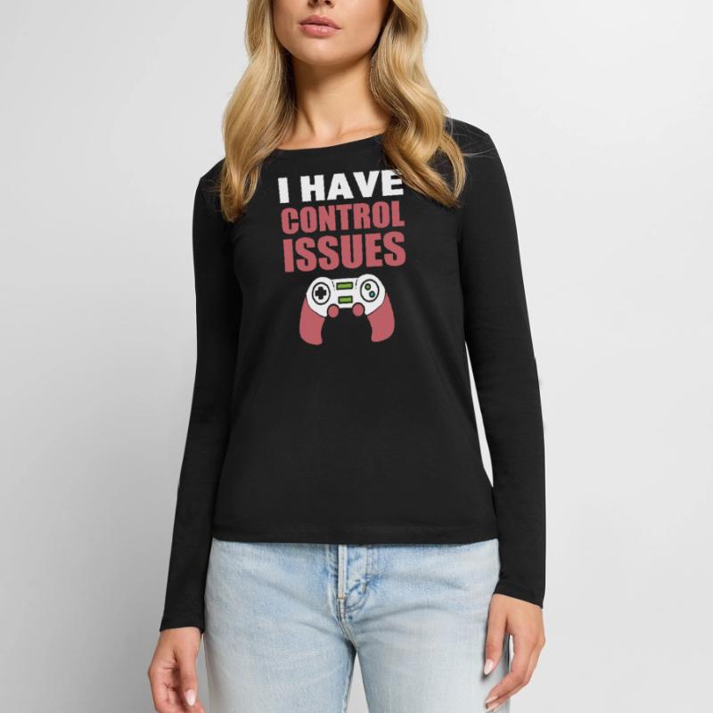 I Have Control Issues Getriebe Frauen Premium Bio Langarmshirt