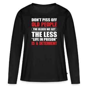 Antiker Liebhaber Antiquitätensammler - Frauen Premium Bio Langarmshirt - Schwarz - Vorne - Julia (174cm)
