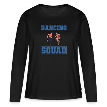 Tanzliebhaber Tanzlehrer Tänzer - Frauen Premium Bio Langarmshirt - Schwarz - Vorne - Julia (174cm)