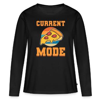 Pizzaliebhaber Pizzabäcker - Frauen Premium Bio Langarmshirt - Schwarz - Vorne - Julia (174cm)