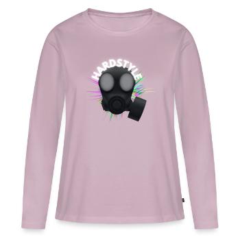 Style dur - T-shirt manches longues Premium bio Femme - rose poudré - Devant - Julia (174cm)