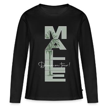 Malle_Diven - T-shirt manches longues Premium bio Femme - noir - Devant - Julia (174cm)