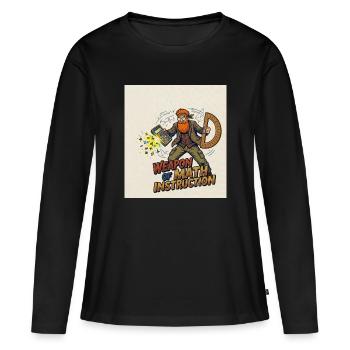 Weapon of Math Instruction - Women's Premium Organic Long Sleeve Shirt - black - Front - Julia (174cm)