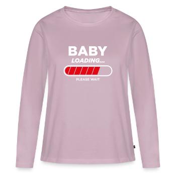 Baby laden - Frauen Premium Bio Langarmshirt - Altrosa - Vorne - Julia (174cm)